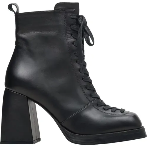 Women`s Leather Block Heel Ankle Boots Er00114699 , female, Sizes: 7 UK, 4 UK, 3 UK, 6 UK, 5 UK - Estro - Modalova