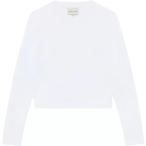 Essentielles Langarmshirt , Damen, Größe: L - Loulou Studio - Modalova