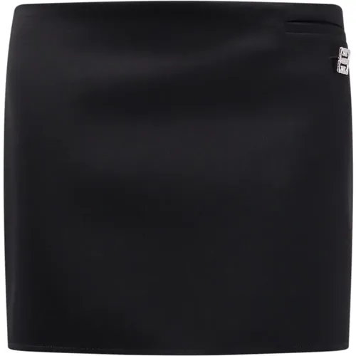Wool Skirt with 4G Detail , female, Sizes: L, S - Givenchy - Modalova