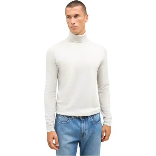 Gefärbter Wollrollkragenpullover,Dunkelgrüner Turtleneck Pullover aus reiner Schurwolle - Boglioli - Modalova