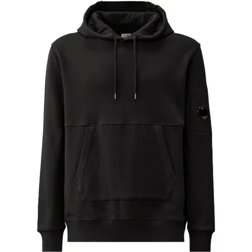 Diagonal Raised Fleece Lens Hooded Sweatshirt , male, Sizes: L - C.P. Company - Modalova