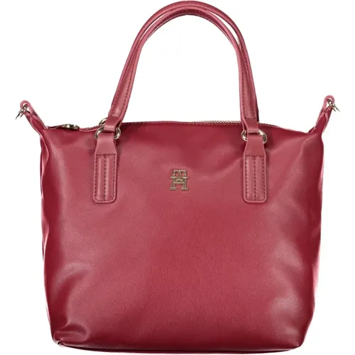 Rote Damenhandtasche mit Verstellbarem Riemen - Tommy Hilfiger - Modalova