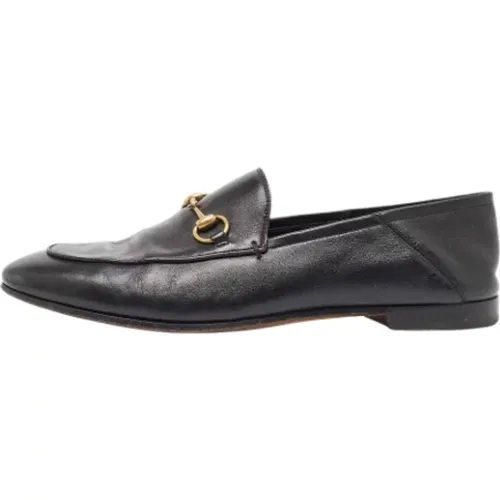 Pre-owned Leather flats , female, Sizes: 6 1/2 UK - Gucci Vintage - Modalova