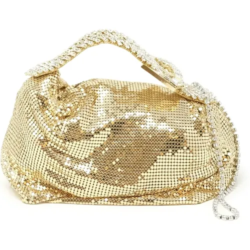 Gold Metal Handbag Ss24 , female, Sizes: ONE SIZE - Gedebe - Modalova