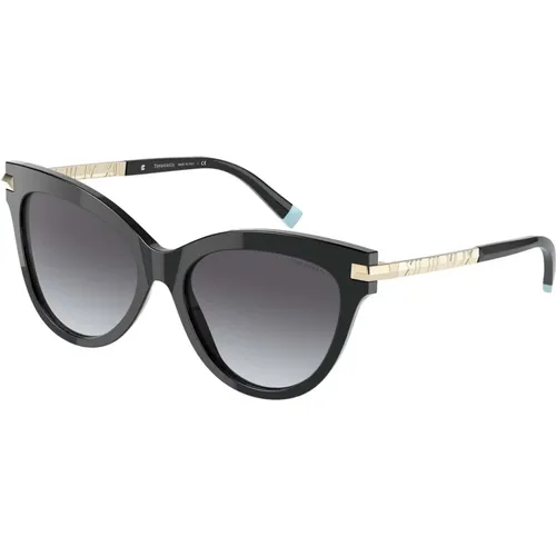Schwarze/Graue Sonnenbrille Atlas TF 4182 , Damen, Größe: 55 MM - Tiffany - Modalova