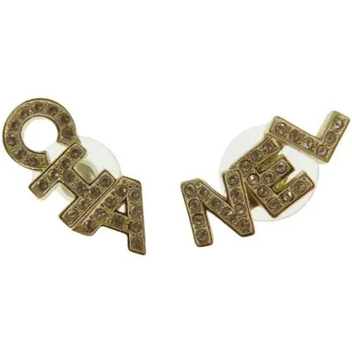 Pre-owned Metal earrings , female, Sizes: ONE SIZE - Chanel Vintage - Modalova