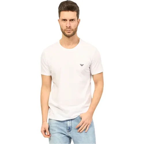 Casual Cotton T-Shirt , male, Sizes: M, 2XL - Emporio Armani - Modalova