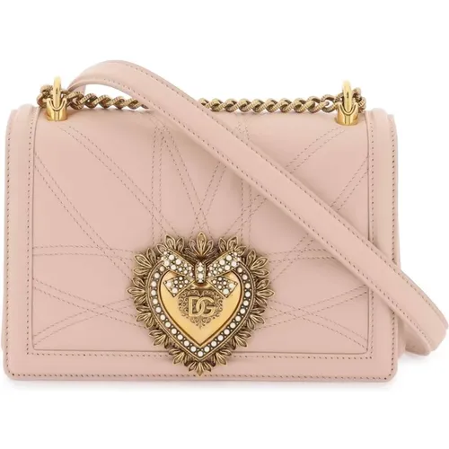 Gepolsterte Herz-Tasche mit Perlen - Dolce & Gabbana - Modalova