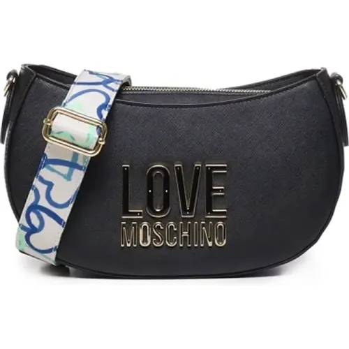 Shoulder Bag with Logo Plaque , female, Sizes: ONE SIZE - Love Moschino - Modalova
