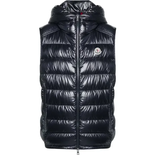 Down-filled Hooded Zip Jacket , male, Sizes: L, S - Moncler - Modalova