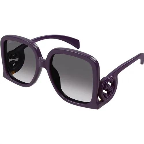 Violet/Grey Shaded Sunglasses,Fuchsia/Violet Shaded Sunglasses,Sunglasses GG1326S,/Grey Shaded Sunglasses - Gucci - Modalova