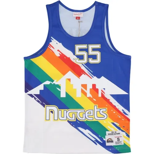 NBA Basketballtrikot Mutombo 55 , Herren, Größe: L - Mitchell & Ness - Modalova