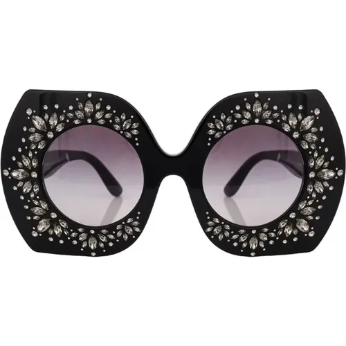 Kristallverzierte Sonnenbrille - Dolce & Gabbana - Modalova