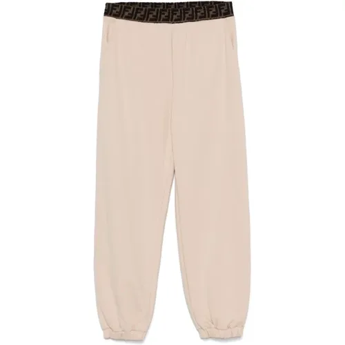 Kinder Beige Jersey Hose Fendi - Fendi - Modalova