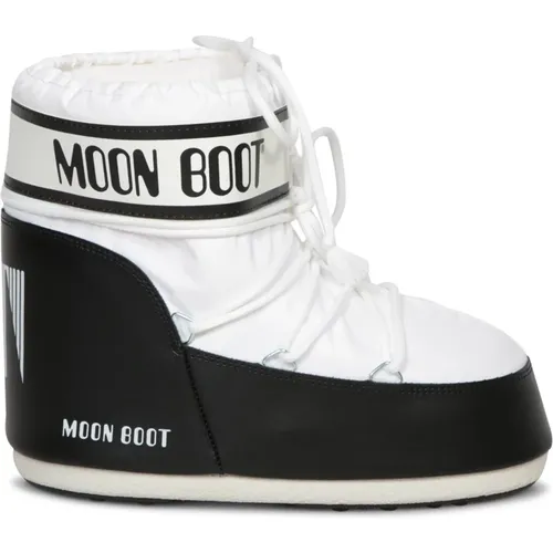 Weiße Damen Stiefeletten , Damen, Größe: 39 EU - moon boot - Modalova