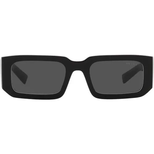 Rechteckige Sonnenbrille mit einzigartigem Stil - Prada - Modalova
