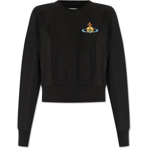 Sweatshirt mit Logo , Damen, Größe: M - Vivienne Westwood - Modalova