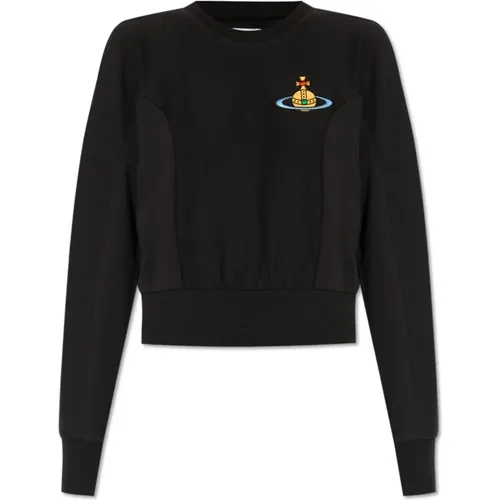 Sweatshirt mit Logo , Damen, Größe: XS - Vivienne Westwood - Modalova