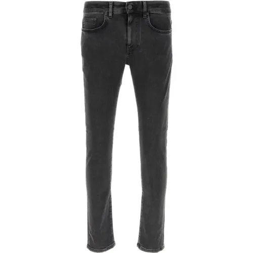 Stretch Denim Jeans in Dunkelgrau , Herren, Größe: W29 - PT Torino - Modalova