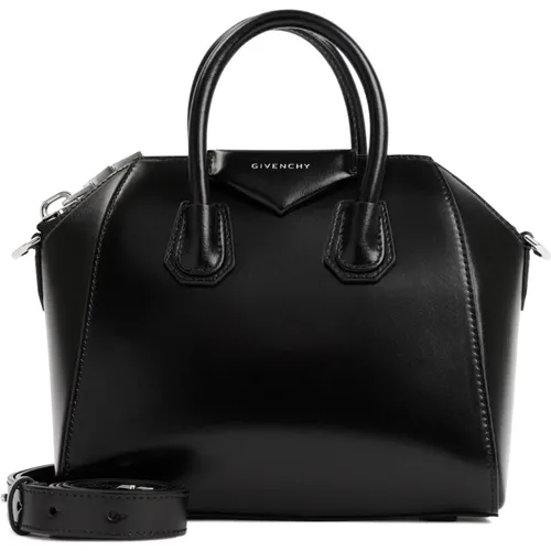 Schwarze Leder Antigona Handtasche - Givenchy - Modalova