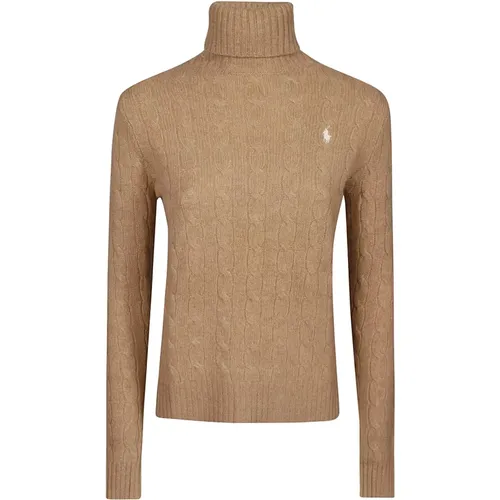 Cozy Knit Turtle Neck Sweater , female, Sizes: L, XS, S, M - Ralph Lauren - Modalova