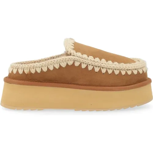 Eskimo Platform Clog in Cognac , Damen, Größe: 36 EU - Mou - Modalova