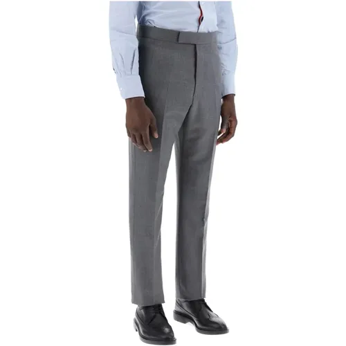 Klassische Twill-Hose mit Schneiderdetails - Thom Browne - Modalova