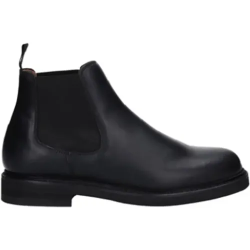 Herren Lederstiefelette - Art. 272 Schwarz - UK 7.5 , Herren, Größe: 41 1/2 EU - Berwick - Modalova