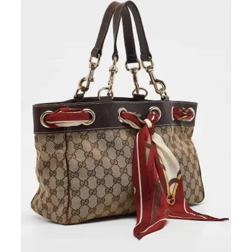 Pre-owned Canvas totes , female, Sizes: ONE SIZE - Gucci Vintage - Modalova