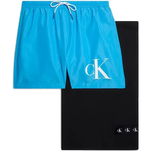 Men`s Beach Boxer Set , male, Sizes: 2XL, S, M, L, XL - Calvin Klein - Modalova