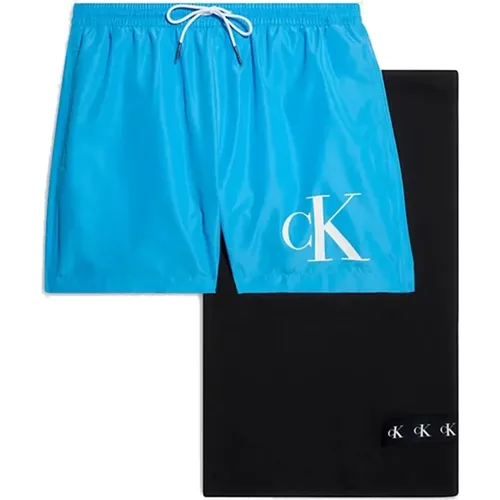 Men`s Beach Boxer Set , male, Sizes: S, XL - Calvin Klein - Modalova