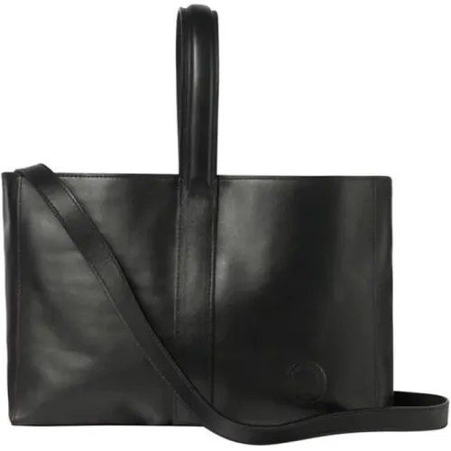 Moderne Schwarze Lederhandtasche,Moderne Kamelleder Handtasche,Kobaltblaue Lederhandtasche - Ines De La Fressange Paris - Modalova