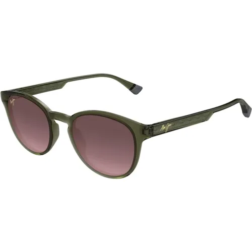Hiehie Rs636-15 Shiny Trans Sunglasses - Maui Jim - Modalova