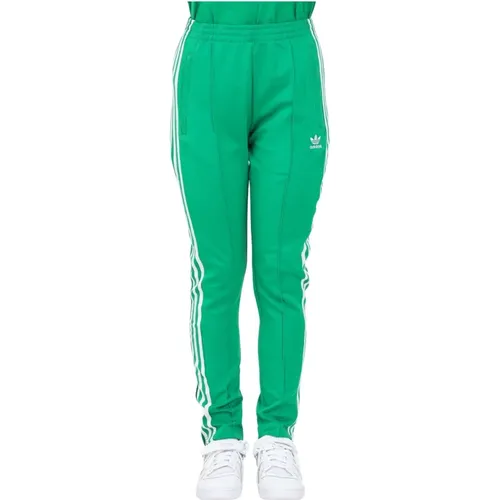 Grüne Sport-Sweatpants , Damen, Größe: 2XS - adidas Originals - Modalova