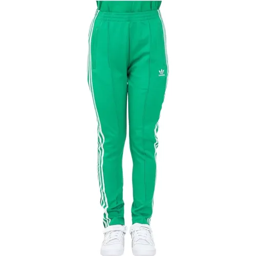 Grüne Sport-Sweatpants , Damen, Größe: L - adidas Originals - Modalova