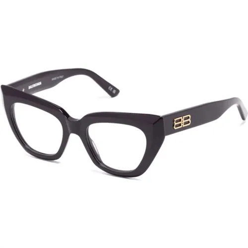 Lila Optische Brille Stilvoll und vielseitig , Damen, Größe: 50 MM - Balenciaga - Modalova