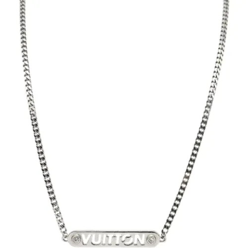 Pre-owned Metal necklaces , female, Sizes: ONE SIZE - Louis Vuitton Vintage - Modalova