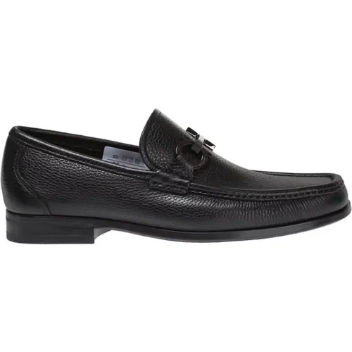 Loafers aus körnigem Leder , Herren, Größe: 41 1/2 EU - Salvatore Ferragamo - Modalova