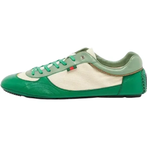 Pre-owned Fabric sneakers , female, Sizes: 11 1/2 UK - Gucci Vintage - Modalova