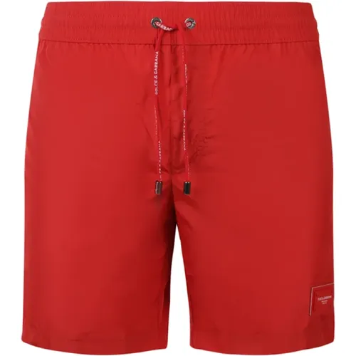 Rote Sea Boxer Badebekleidung - Luxus Stil , Herren, Größe: S - Dolce & Gabbana - Modalova