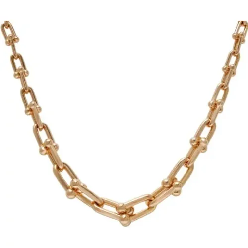 Pre-owned Rose Gold necklaces , female, Sizes: ONE SIZE - Tiffany & Co. Pre-owned - Modalova