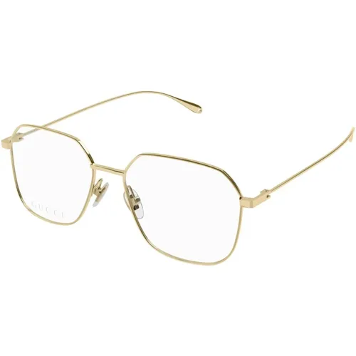 Brille Gg1032O 005 gold gold transparent,Brille,Silberne Brillengestelle - Gucci - Modalova