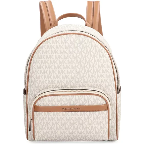 Canvas Backpack with Leather Details , female, Sizes: ONE SIZE - Michael Kors - Modalova