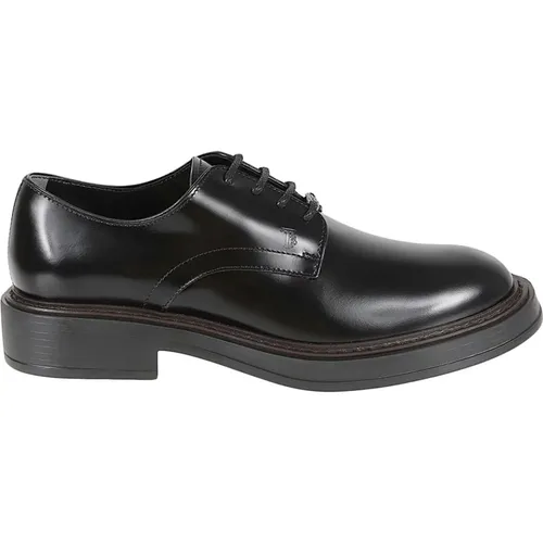 Schwarze flache Schuhe für Männer,Schwarze flache Schuhe - TOD'S - Modalova