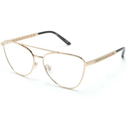 Gold Optical Frame, Everyday Essential , female, Sizes: 57 MM - Versace - Modalova