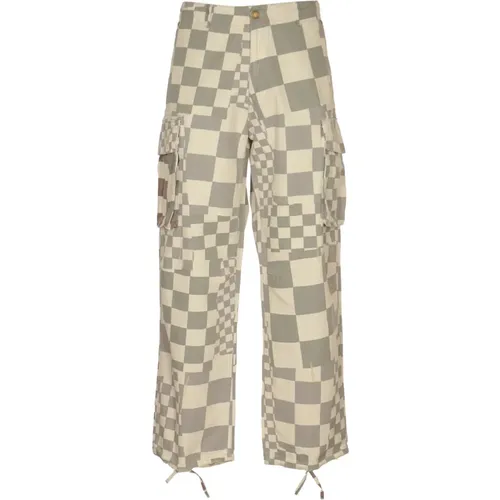 Printed Cargo Pants , male, Sizes: L, M - ERL - Modalova