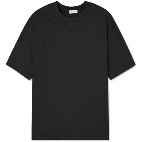Bysapick Oversize Baumwoll T-Shirt - Noir , Herren, Größe: S - American vintage - Modalova