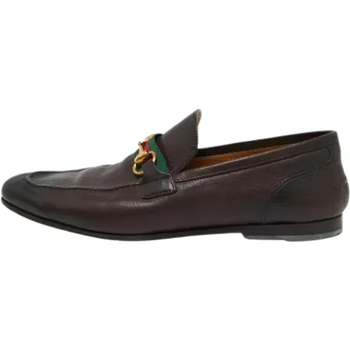 Pre-owned Leather flats , male, Sizes: 7 UK - Gucci Vintage - Modalova