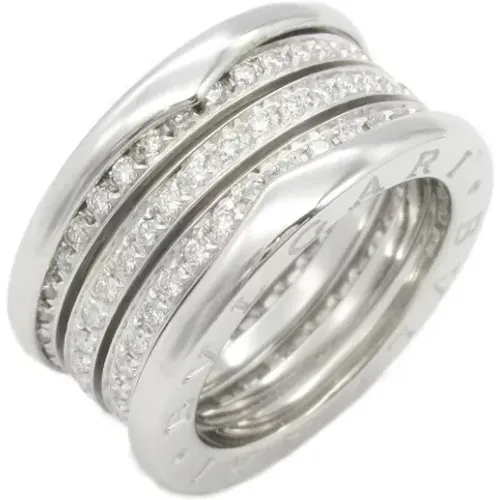 Pre-owned White Gold rings , female, Sizes: ONE SIZE - Bvlgari Vintage - Modalova