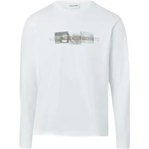 Gestreiftes Logo Langarmshirt - Calvin Klein - Modalova